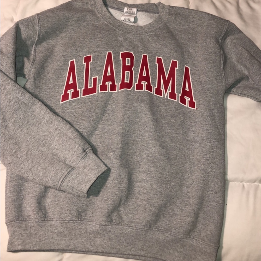 Alabama football sweatshirt.